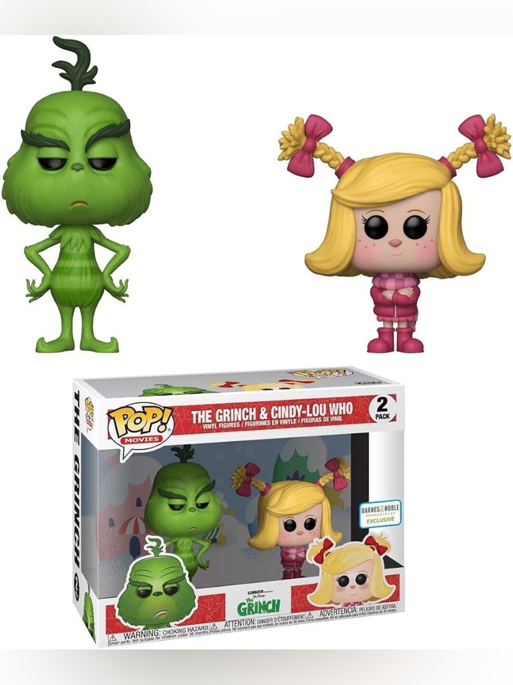 Vaulted Funko Pop The Grinch Set – B&N Exclusive 2-Pack & Max the Dog #660